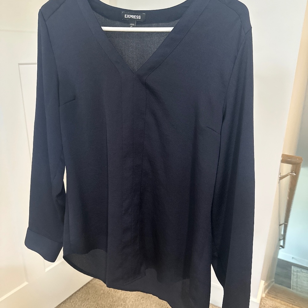 Navy express blouse